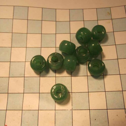Beads 9 Beads-small green x10