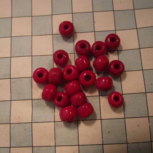 Beads 13 Beads-very small red x20