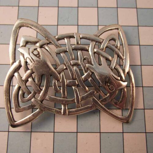 Celtic Brooches, Earrings & Pendants – Silver & Copper Plated Pewter. 2 BKB01-PS