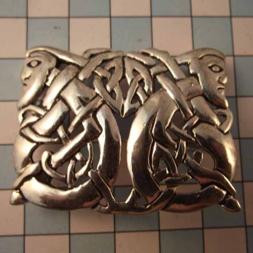 Celtic Brooches, Earrings & Pendants – Silver & Copper Plated Pewter. 3 BKB02-PS