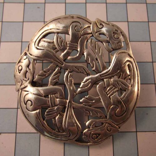 Celtic Brooches, Earrings & Pendants – Silver & Copper Plated Pewter. 8 BKB07-PS