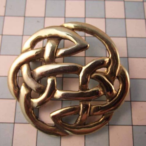 Celtic Brooches, Earrings & Pendants - Gold Plated Pewter. 4 BKB10-PG