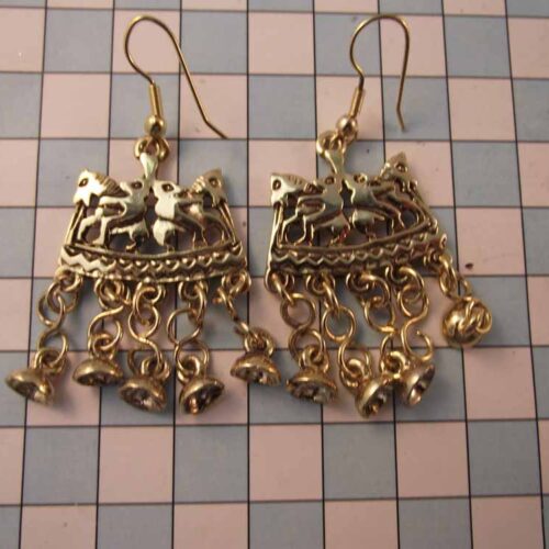Celtic Brooches, Earrings & Pendants - Gold Plated Pewter. 14 BKE08-PG