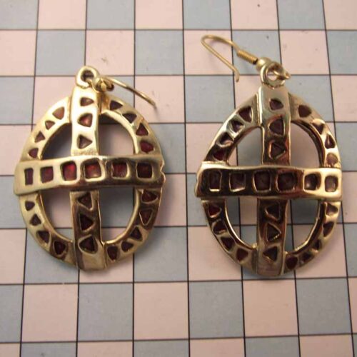 Celtic Brooches, Earrings & Pendants - Gold Plated Pewter. 24 BKE25-PG