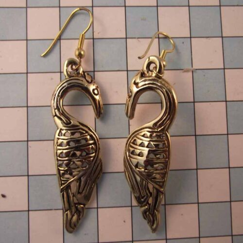 Celtic Brooches, Earrings & Pendants - Gold Plated Pewter. 26 BKE27-PG