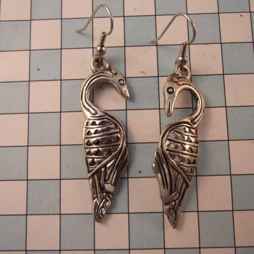 Celtic Brooches, Earrings & Pendants – Silver & Copper Plated Pewter. 34 BKE27-PS