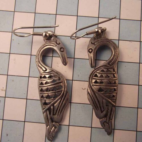 Celtic Brooches, Earrings & Pendants – Silver & Copper Plated Pewter. 35 BKE27-Pw