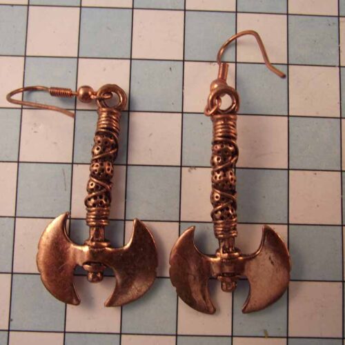 Celtic Brooches, Earrings & Pendants – Silver & Copper Plated Pewter. 41 BKE36-PC