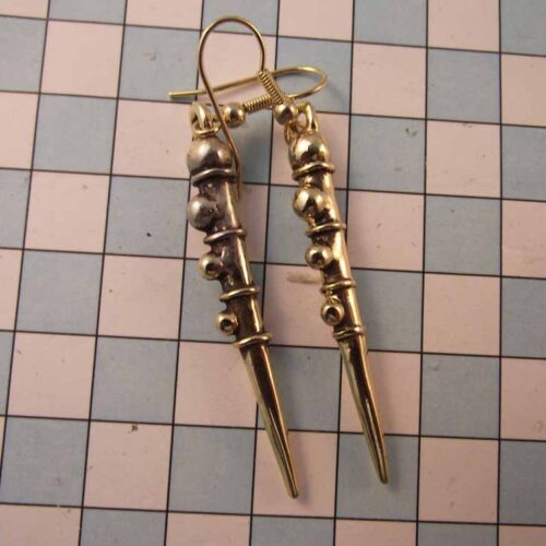 Celtic Brooches, Earrings & Pendants - Gold Plated Pewter. 35 BKE40-PG