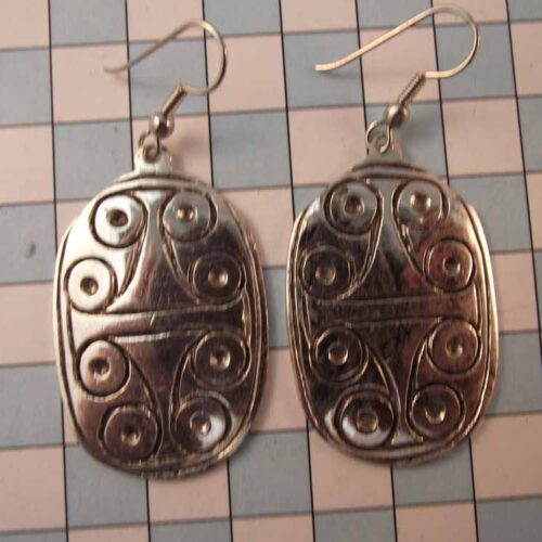 Celtic Brooches, Earrings & Pendants – Silver & Copper Plated Pewter. 56 BKE54-PS