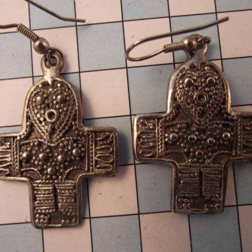 Celtic Brooches, Earrings & Pendants – Silver & Copper Plated Pewter. 62 BKE61-PS
