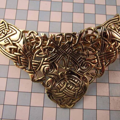 Celtic Brooches, Earrings & Pendants - Gold Plated Pewter. 39 BKH01-PG