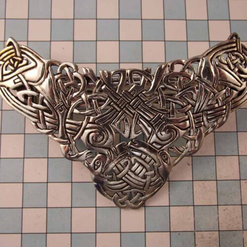 Celtic Brooches, Earrings & Pendants – Silver & Copper Plated Pewter. 71 BKH01-PS