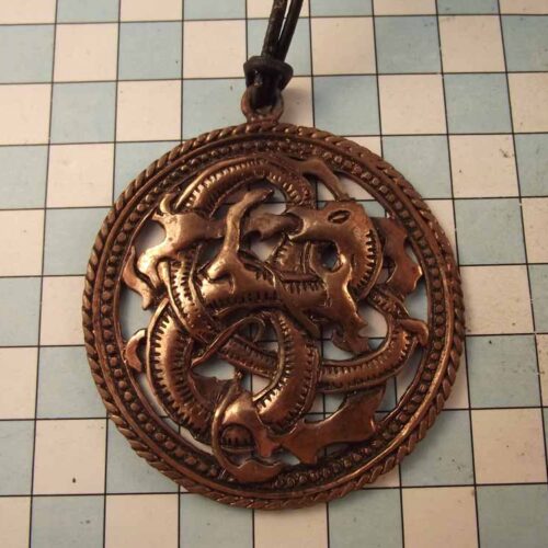 Celtic Brooches, Earrings & Pendants – Silver & Copper Plated Pewter. 79 BKN08-PC