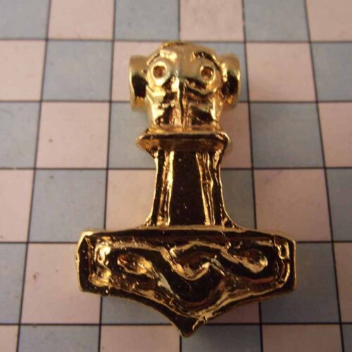 Viking Pendants - Pewter - Gold Plated 7 VA12-PG
