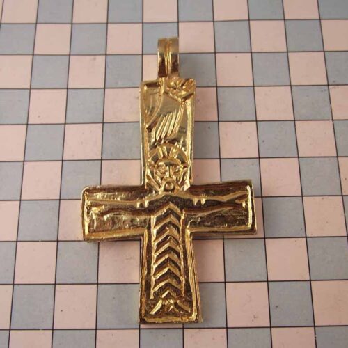 Viking Pendants - Pewter - Gold Plated 8 VA13-PG
