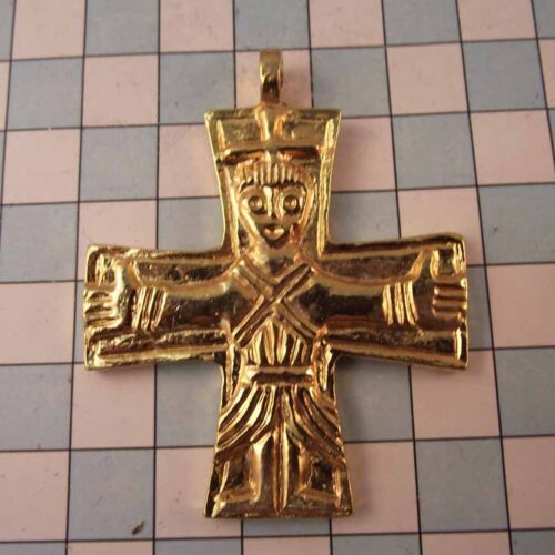 Viking Pendants - Pewter - Gold Plated 16 VA38-PG