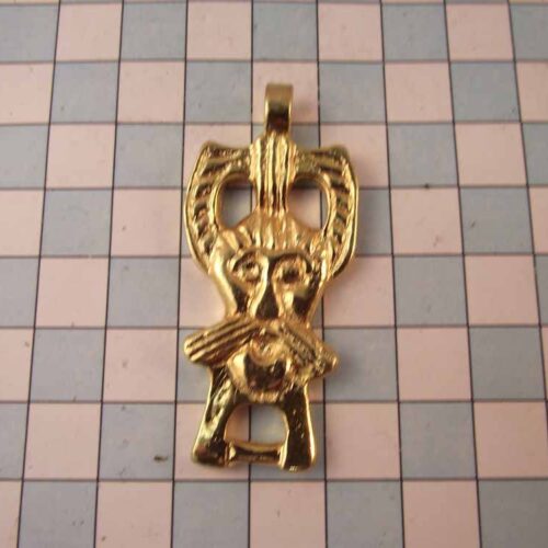 Viking Pendants - Pewter - Gold Plated 26 VA66-PG