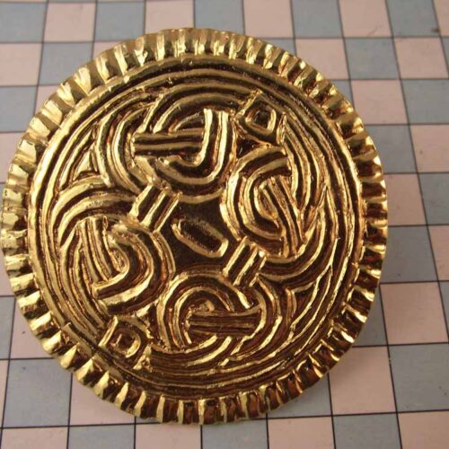 Viking Brooches - Pewter - Gold Plated 2 VBR03-PG