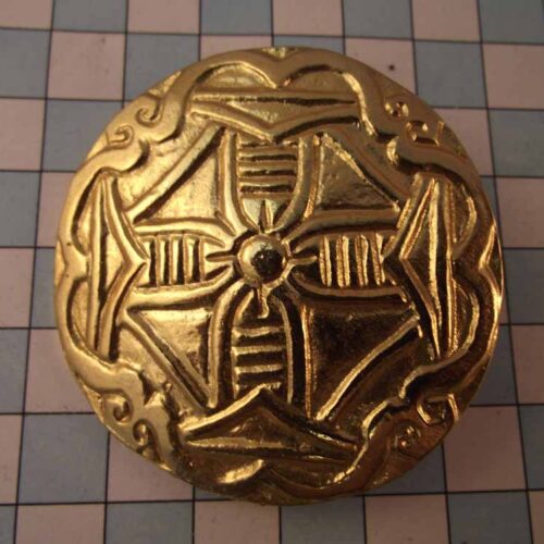 Viking Brooches - Pewter - Gold Plated 4 VBR12-PG