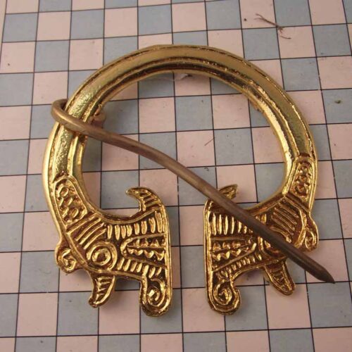 Viking Brooches - Pewter - Gold Plated 6 VBR28-PG