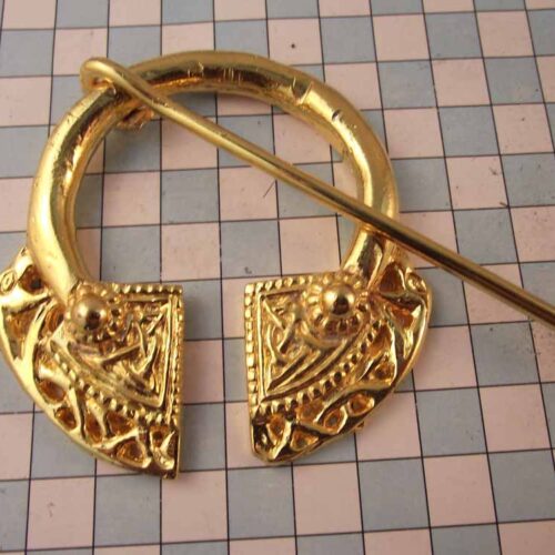 Viking Brooches - Pewter - Gold Plated 13 VBR49-PG