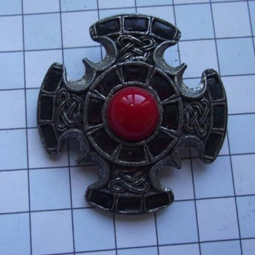 Silver Plated Medieval Stoned Brooches 8 HLB001SPred