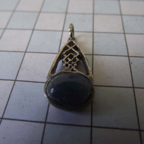 Gold Plated Medieval Stoned Brooches 55 M007-PGblue
