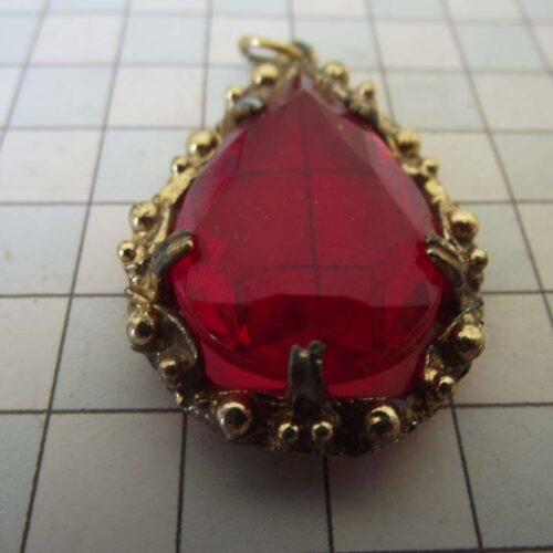 Gold Plated Medieval Stoned Brooches 51 HLN005GPred