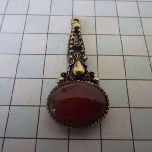 Gold Plated Medieval Stoned Brooches 52 HLN006GPred