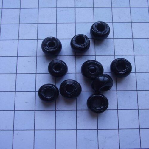 Beads 7 Beads-small black x10