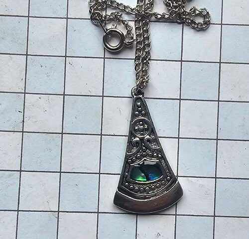 Celtic Brooches, Earrings & Pendants – Silver & Copper Plated Pewter. 103 PEND6-PS